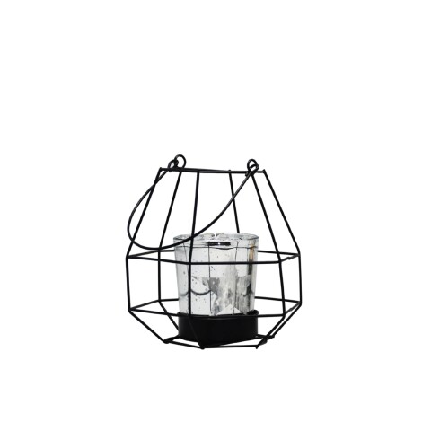 PORTA VELA VIDRIO C/SOPORTE METAL 12X12X12CM PLATA PORTA VELA VIDRIO C/SOPORTE METAL 12X12X12CM PLATA