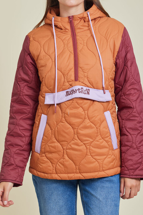 CAMPERA NYLON GLORA RUSTY Naranja
