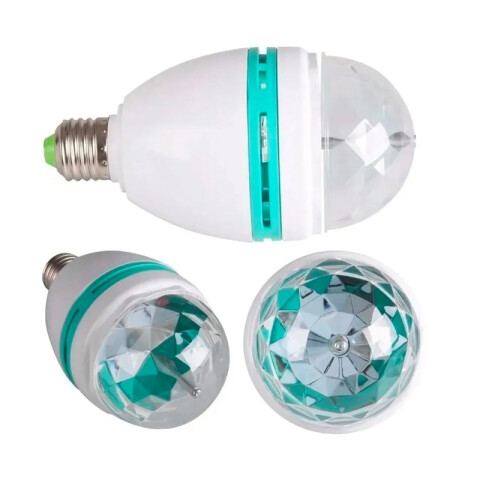 Lampara bola de luces LED RGB giratoria Unica