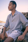 LONG SLEEVE LINEN SHIRT Azu