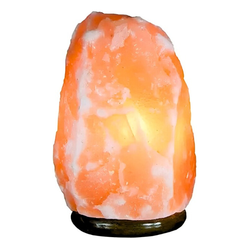 Lampara De Sal Del Himalaya Usb Originales Calidad Practica Naranja