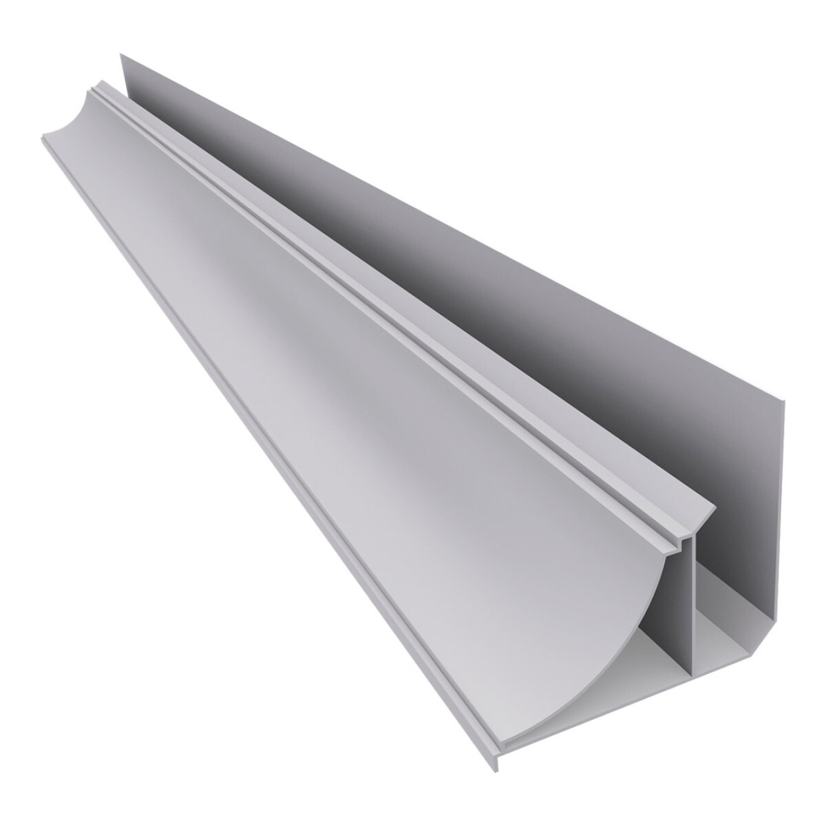 ángulo Perimetral Pvc Color Cinza 6 Metros Lineales 