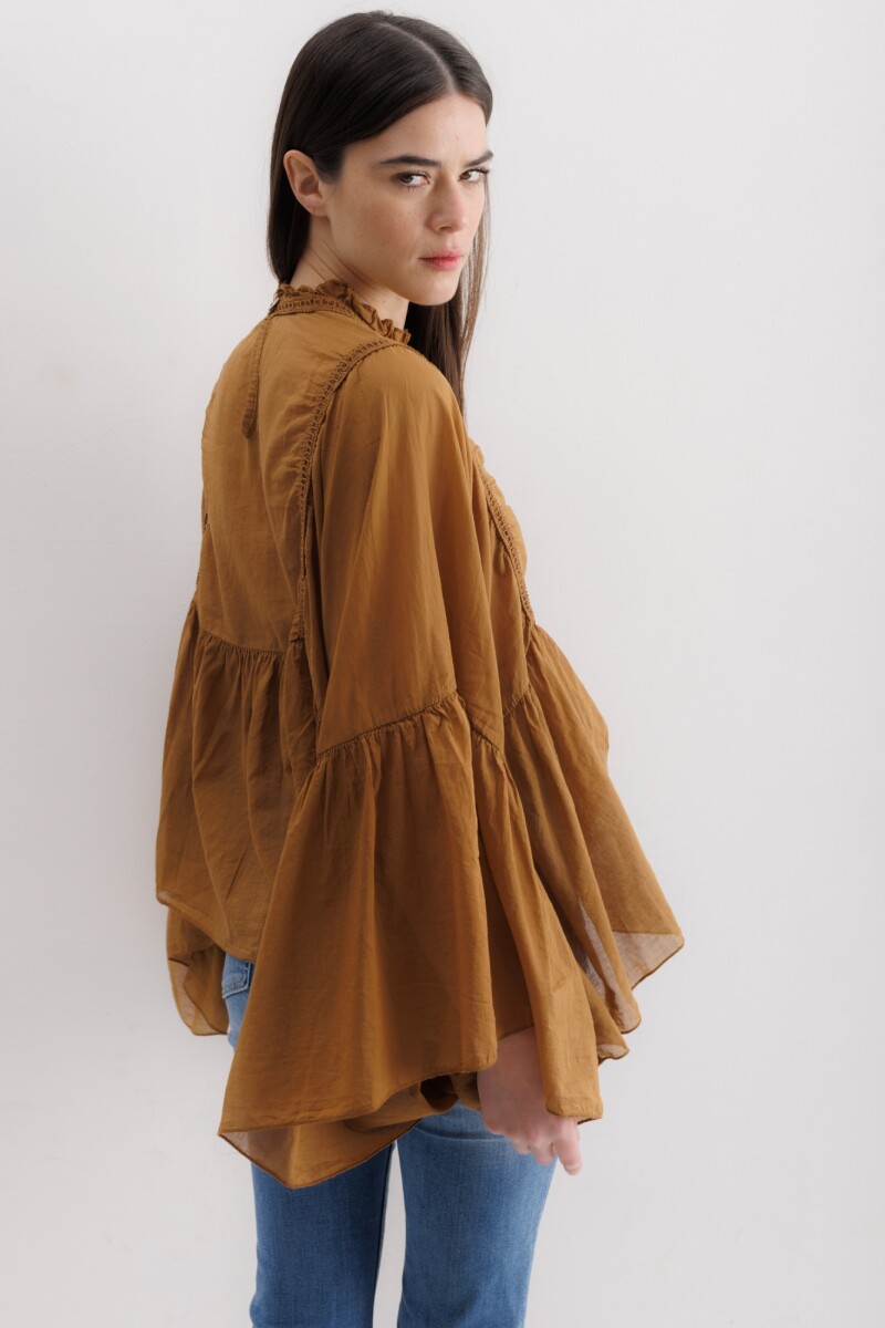 Camisa Lyra Camel