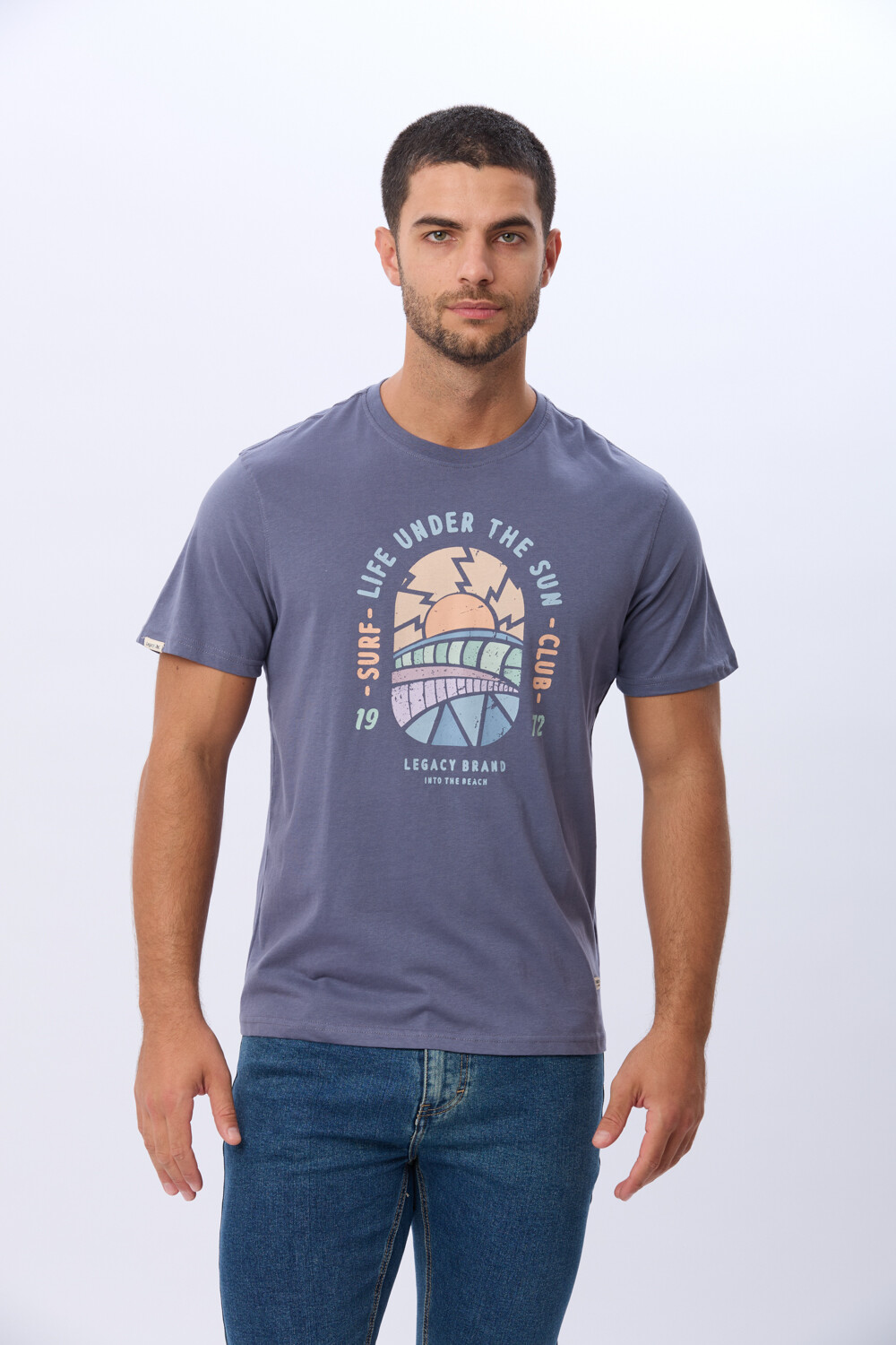 REMERA ESTAMPADA DE ALGODÓN Indigo