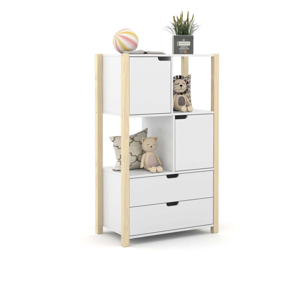 ORGANIZADOR MDF-Y-MADERA BLANCO FELICITAS