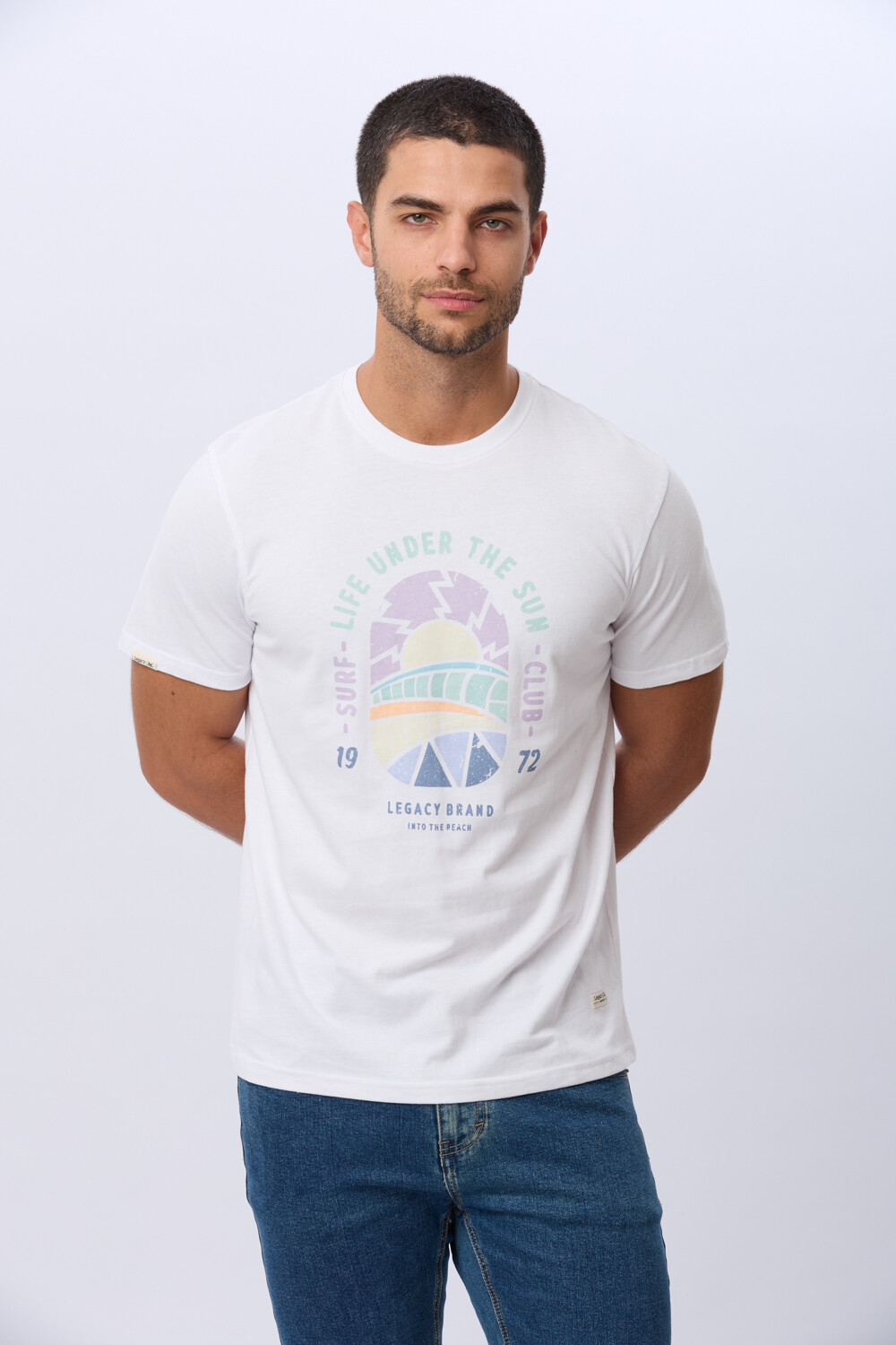 REMERA ESTAMPADA DE ALGODÓN Blanco