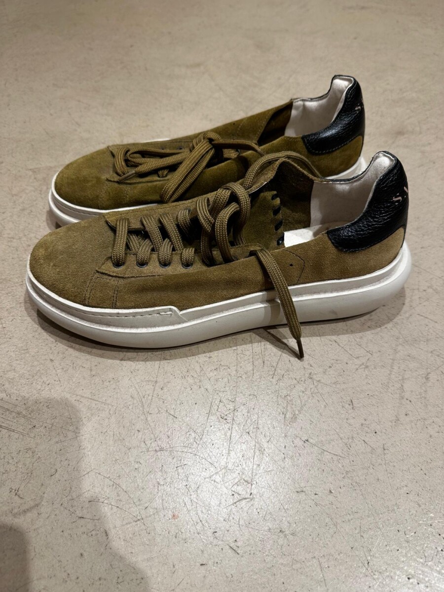 ZAPATILLA GENA - Verde Y Negr 