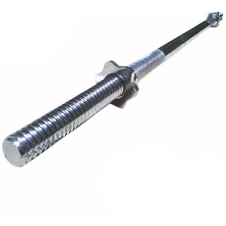 Barra Recta Maciza Cromada C/ Rosca 1.50m P/ Pesas Fit013201