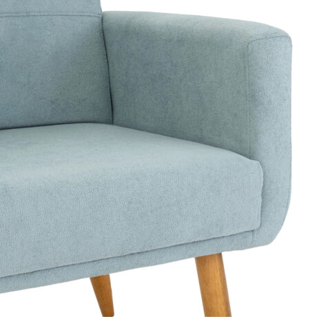 Kit Rustico 2 Poltrona + 1 Puff Havana Celeste