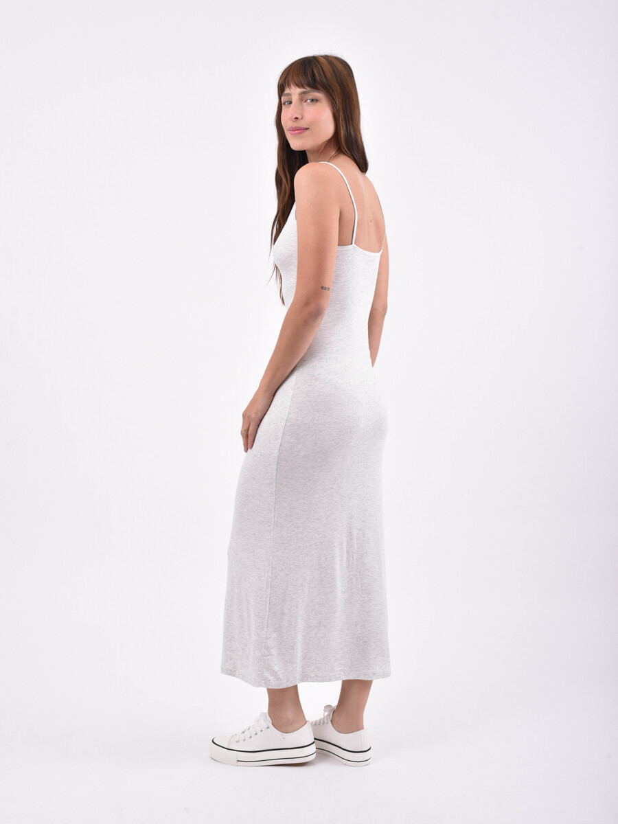VESTIDO LUTECIA - GRIS MELANGE M 
