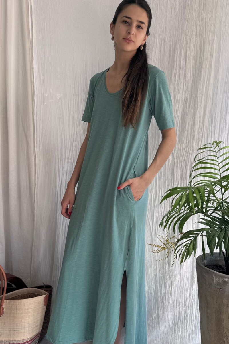 Vestido largo Lake Turquesa