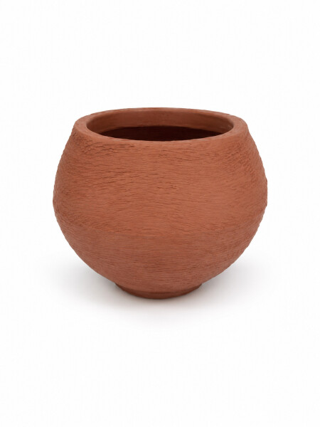 MACETERO ESFERA TERRACOTA