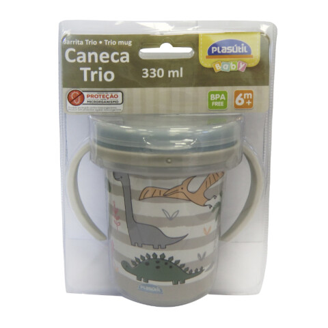 Vaso Entrenador Dinosaurio con Tapa 330ml U