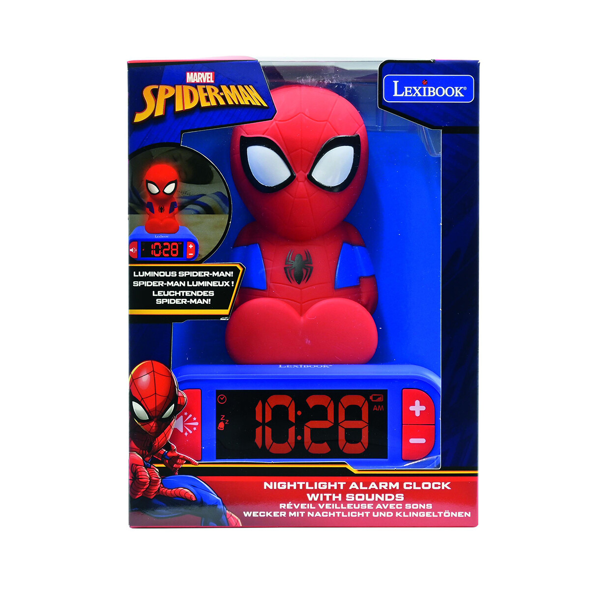 Reloj Despertador Digital 3D Lexibook - Spiderman 