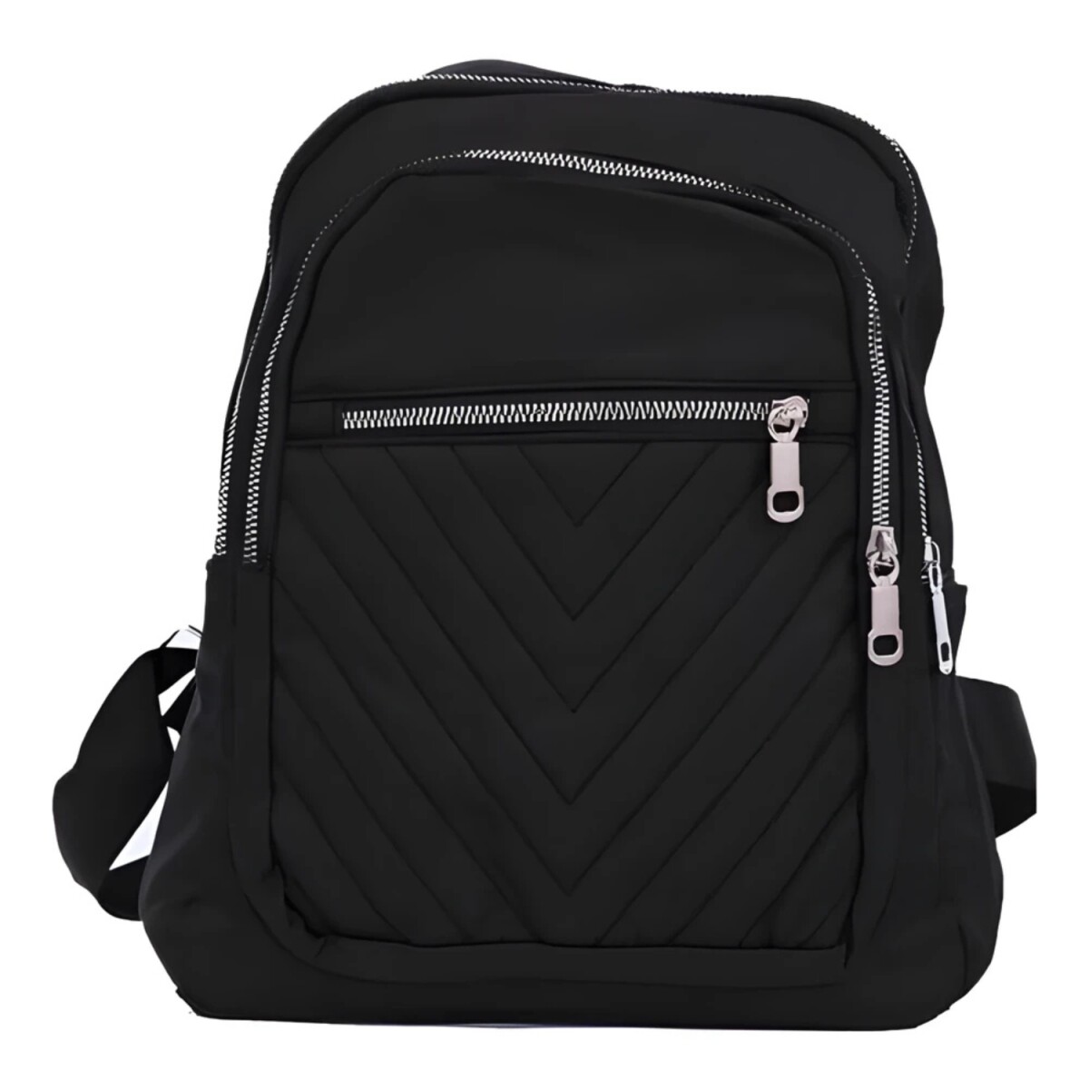 Mochila Canva Deia con capitoneado - Negro 