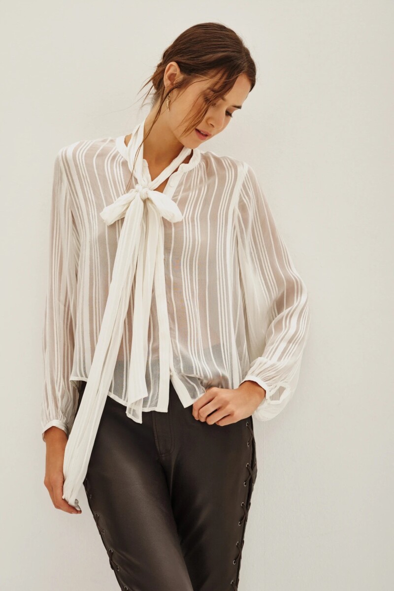 Camisa Maki Scarf Crudo