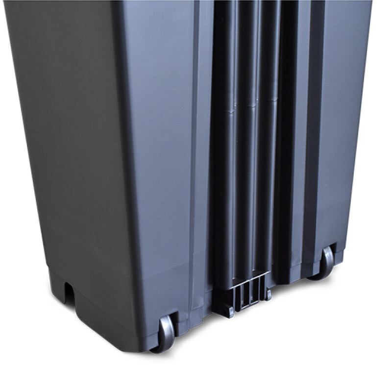 Tarro de residuos con ruedas pedal 60 lts MARRON