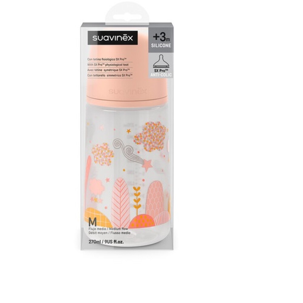 Biberón Fisiológico Suavinex 270ml Dreams Rosa
