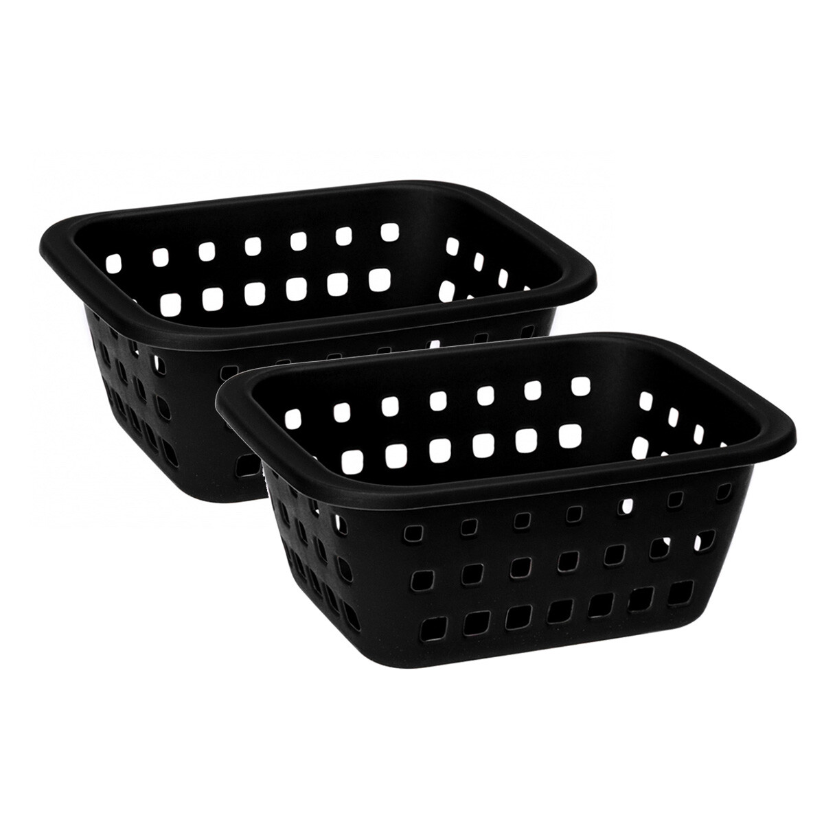 Set x2 Cesto pequeño 1,4 lts - NEGRO 