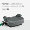 BOOSTER ALZADOR KIKKABOO ISOFIX 22-36KG GRIS