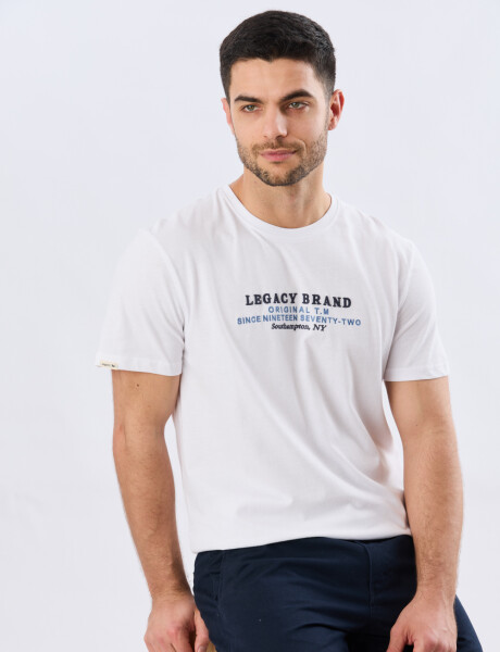 REMERA ESTAMPADA DE ALGODÓN Blanco
