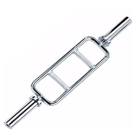Barra Olimpica Romana Triceps Profesional Pesas Gym Plateado