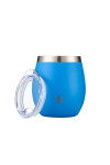 MATE TERRANO ACERO C/ TAPA 130ML AZUL ELECTRICO