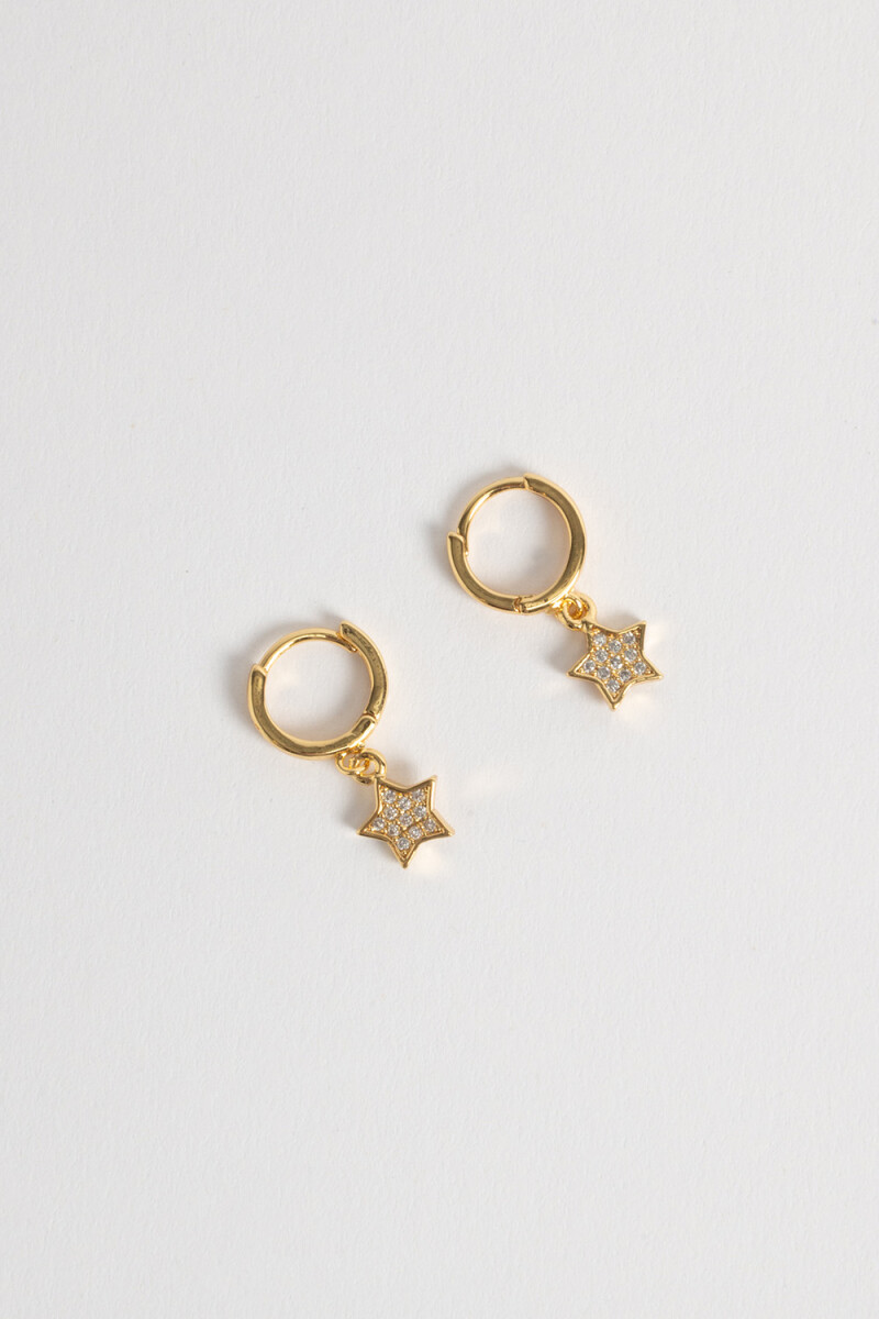 Aritos Estrellas Dorado