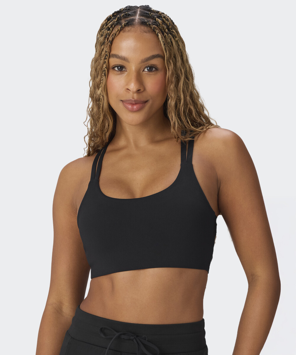 Bra Fabletics Deportivo Principal Low Impact - Negro 