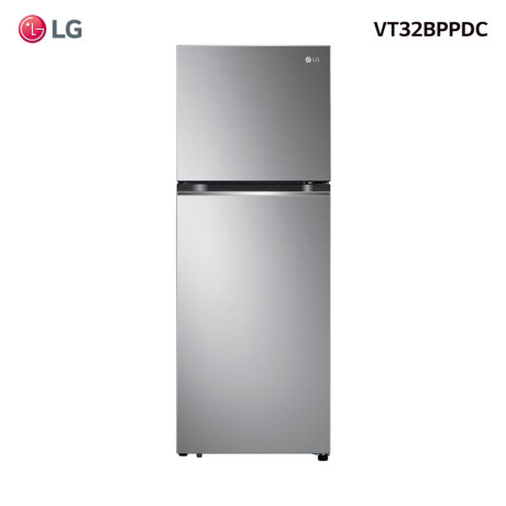 Heladera con Freezer LG 315 L Inverter Gris Inox