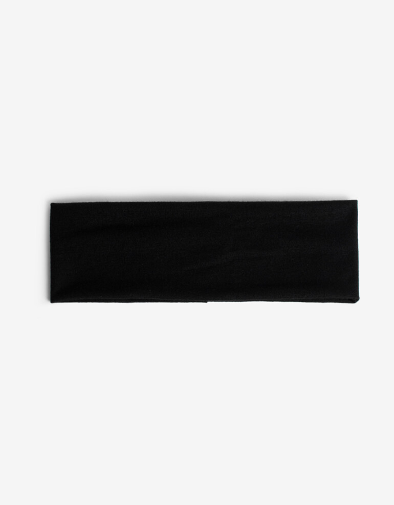 Vinchas Textiles Lisas Vincha Textil Sporty - Negro