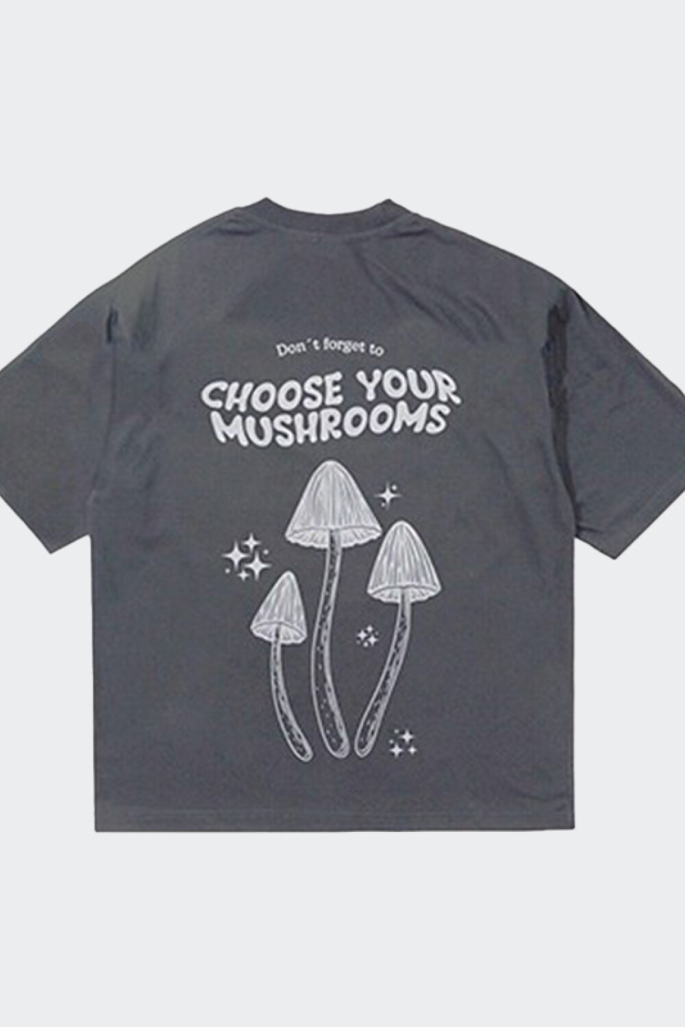 Remera Pulau Mushrooms Gris