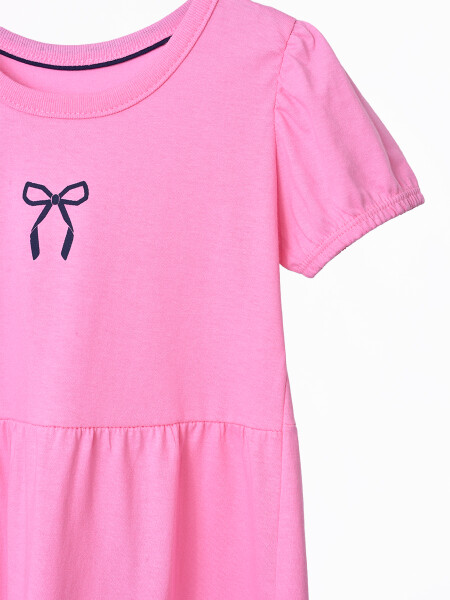 VESTIDO NIÑA MOÑA ROSADO