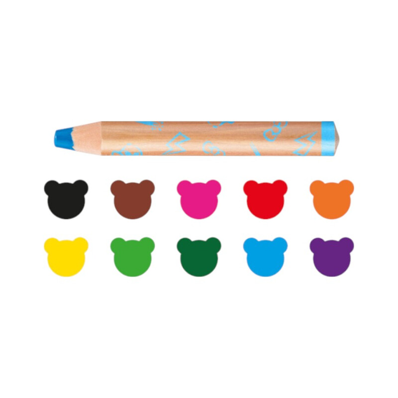 Carioca Baby Lápiz Cera 3 En 1 - 6 Colores Carioca Baby Lápiz Cera 3 En 1 - 6 Colores