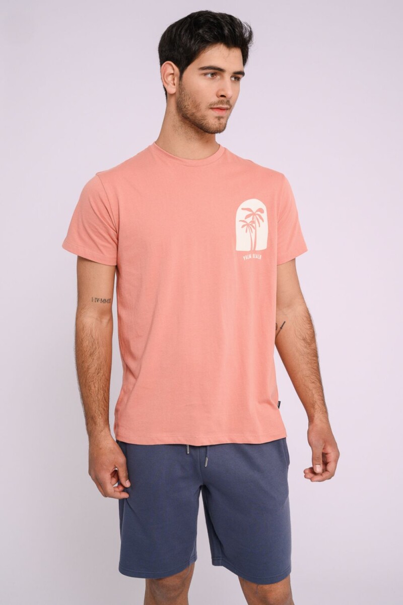 Remera estampada Terracota