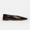 Ballerina Berta En Cuero Snake Print Marron