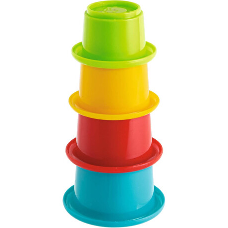 Juego Infantil 3 En 1 Encastre Apilable ABC Números - El Rey Multicolor