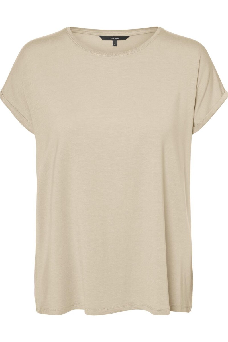 Camiseta Ava-plain Básica Irish Cream