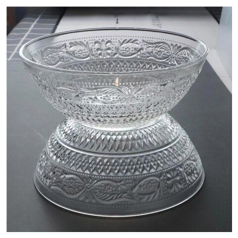 Bowl de vidrio transparente 13.5 x 5.5cm Bowl De Vidrio Transparente 13.5 X 5.5cm