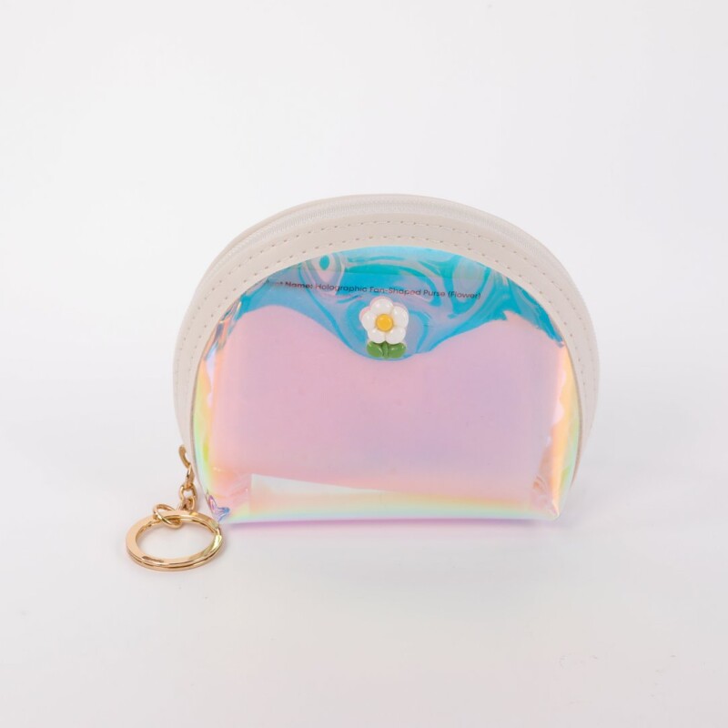 CARTERA HOLOGRÁFICA EN FORMA DE ABANICO (FLOR) CARTERA HOLOGRÁFICA EN FORMA DE ABANICO (FLOR)