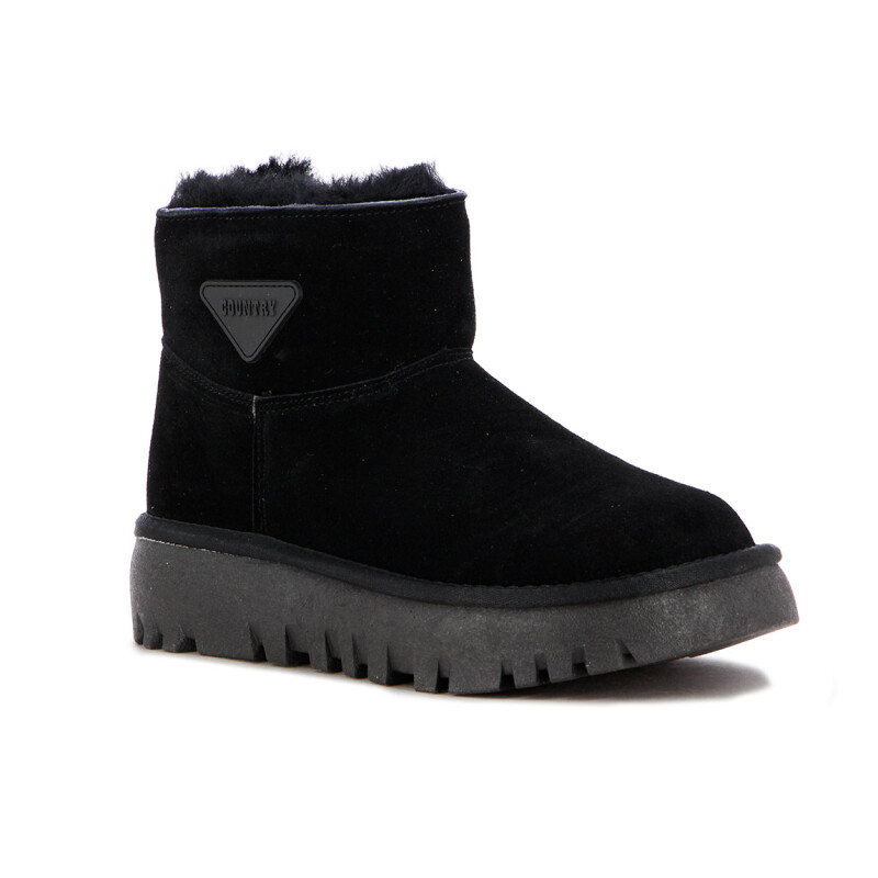Bota Country Cuero Mujer Negro
