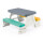 Mesa Infantil Picnic Europea Jardín Niños Juegos Dol002618