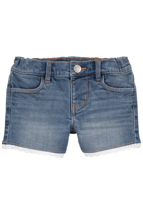 Short de jean con detalles de encaje. Talles 2-5T Short de jean con detalles de encaje. Talles 2-5T
