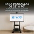 Soporte De Piso Para Tv Monitor 32 A 70 Pulgadas Ruedas Soporte De Piso Para Tv Monitor 32 A 70 Pulgadas Ruedas