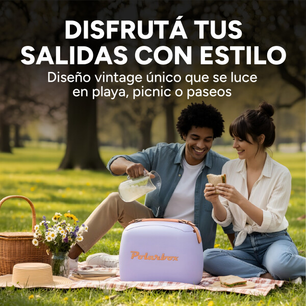 Conservadora Lunchera Térmica Pop 6L Polarbox Con 2 Tuppers Color Lila