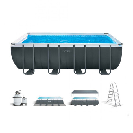 Piscina Intex Ultra Xtr Rectangular 549 x 274 x 132 cm Gris
