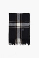 Bufanda escocesa negro