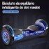 Skate Electrico Hoverboard Musica Bluetooth Luz Patineta 10" Variante Color Blanco