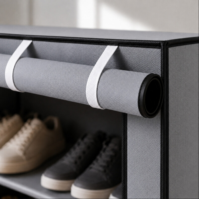 Zapatera de tela GRIS