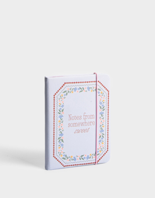 Anotadores Cuadernos y Memos PU Cuaderno A6 De Estampado - Azul Celeste